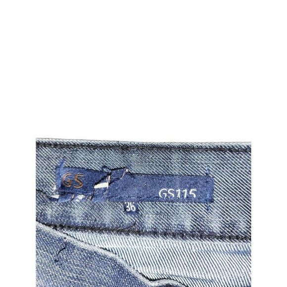 GS115 Jeans Men Sz 36 Blue Denim Straight Leg Everyday Workwear - Picture 7 of 7